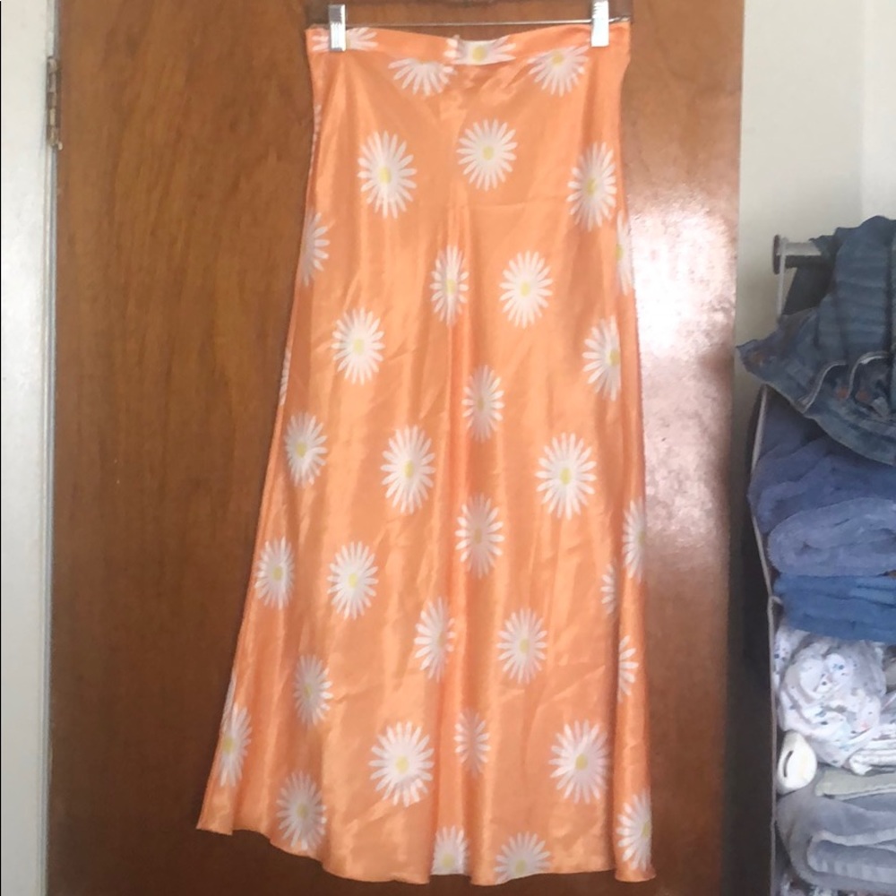 Free People Silk Skirt